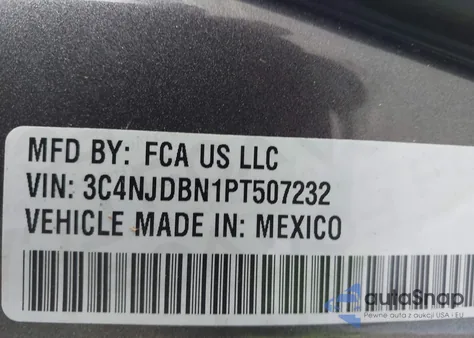 2023 Jeep Compass Altitude 4X4 z USA, uszkodzony, nr VIN 3C4NJDBN1PT507232